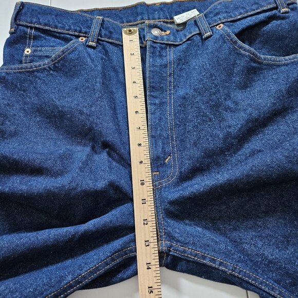 Levi's 619 VTG Jeans Mens 38x30 (27) Dark Blue Orange Tab Straight Rigid Denim - Picture 4 of 16